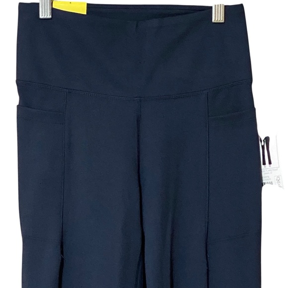 Jockey Studio Flare Pant S Neo Navy Pull-On Comfort Side Pocket Straight Leg NWT - Picture 6 of 12